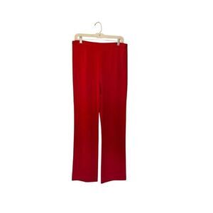 Caslon women’s red pull on straight leg trousers, size medium